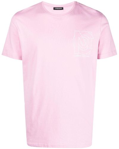 CoSTUME NATIONAL T-shirt en coton à logo imprimé - Rose