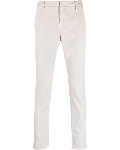 Dondup Straight-leg Cropped Trousers - White
