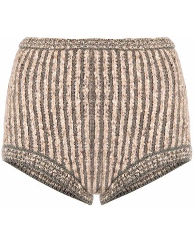 Etro Knitted Wool Shorts - Multicolour