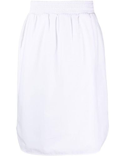 Fabiana Filippi Elasticated-waist Midi Skirt - White