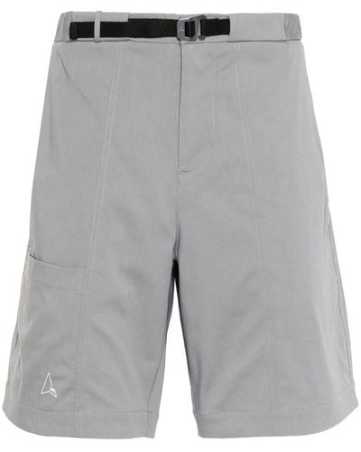 Roa Logo-print Shorts - Grey