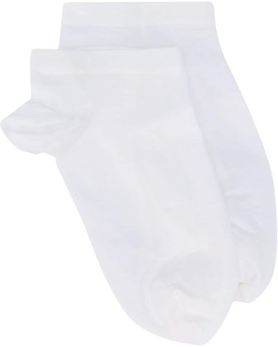 Wolford Calcetines a cuadros - Blanco