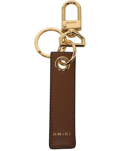 Amiri Logo-print Keyring - Metallic