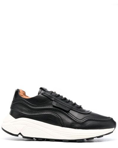 Buttero Low-top Leather Trainers - Black