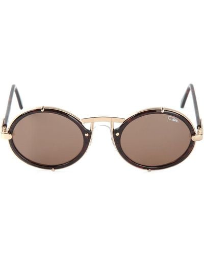 Cazal Round Frame Sunglasses - Brown