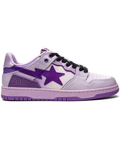 A Bathing Ape Sk8 Sta #1 M2 Low-top Sneakers - Purple
