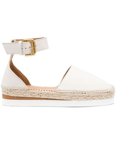 See By Chloé Ankle-strap Flat Espadrilles - White