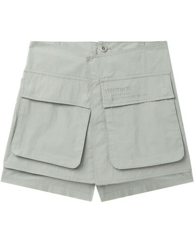 Izzue Double Breasted Shorts - Gray
