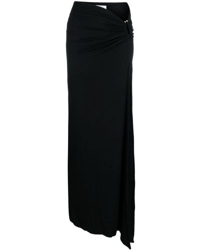 Concepto Falda larga drapeada - Negro