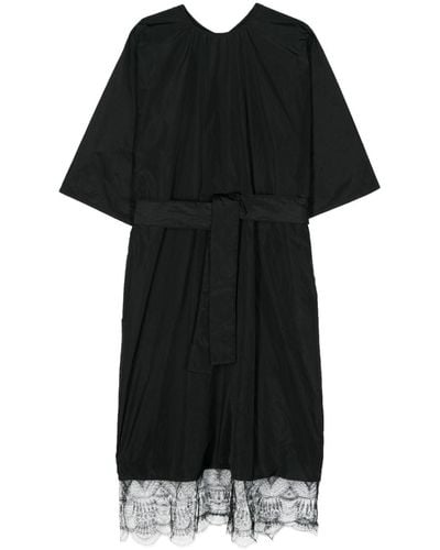 Sofie D'Hoore Vestido tubo con detalles de encaje - Negro
