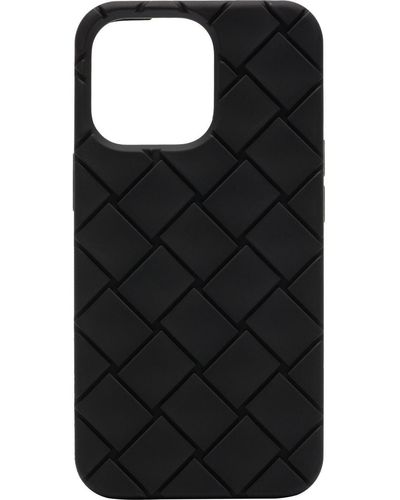 Bottega Veneta Intrecciato Design Iphone 13 Pro Case - Black