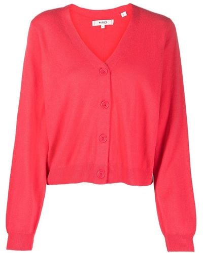 Chinti & Parker Wool-cashmere Cropped Cardigan - Red
