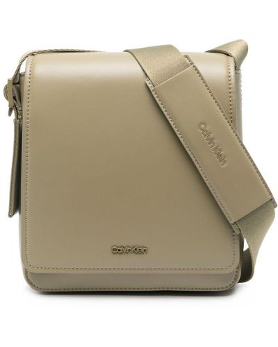 Calvin Klein Borsa messenger con logo - Neutro