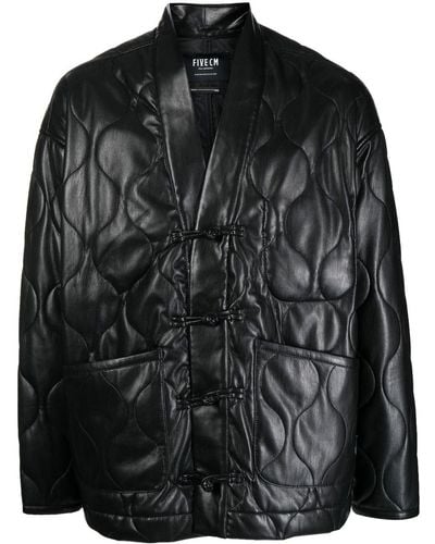 FIVE CM Faux-leather Jacket - Black