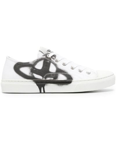 Vivienne Westwood Plimsoll 2.0 Canvas Sneakers - White
