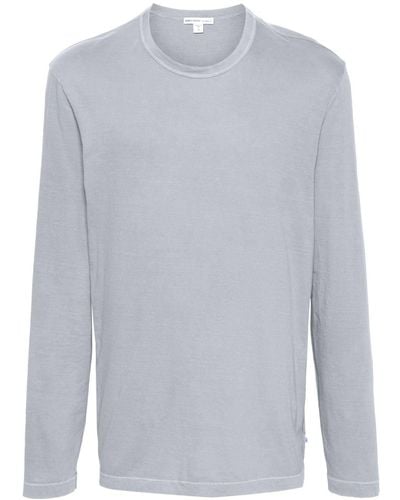 James Perse T-shirt en coton à col rond - Blanc