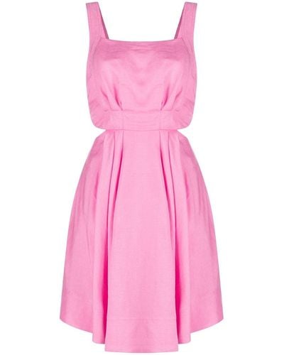 Aje. Clara Mini-jurk Met Gestrikte Rug - Roze