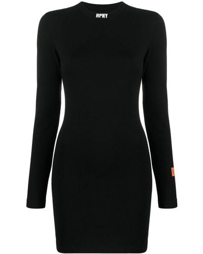 Heron Preston Logo-print Mini Dress - Black