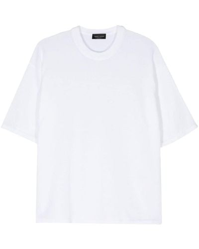 Roberto Collina Knitted Cotton T-shirt - White