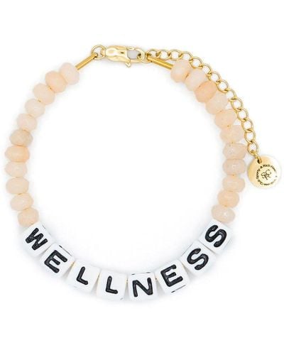 Sporty & Rich Wellness Armband mit Perlen - Weiß