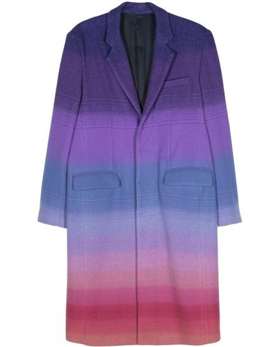 Facetasm Single-breasted Gradient-effect Coat - Purple