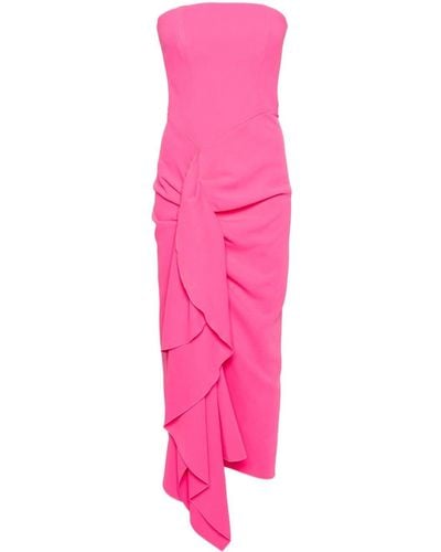 Solace London The Thalia Midi Dress - Pink