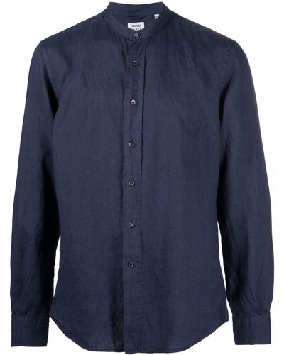 Aspesi Bruce Linen Shirt - Blue