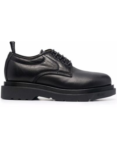 Buttero Leather Derby Shoes - Black