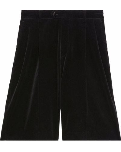 Gucci Ffluwelen Shorts - Zwart