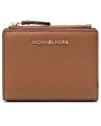 MICHAEL Michael Kors Logo Plaque Wallet - Brown