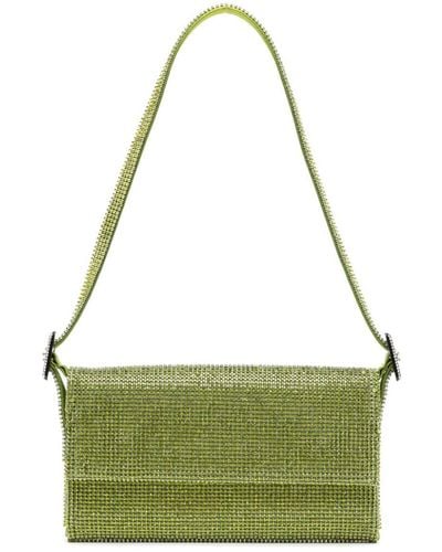 Benedetta Bruzziches Vitty Rhinestone-embellished Shoulder Bag - Green