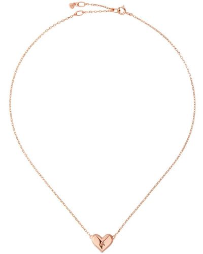 agnès b. 18kt Rose Gold-plated Silver Necklace - White