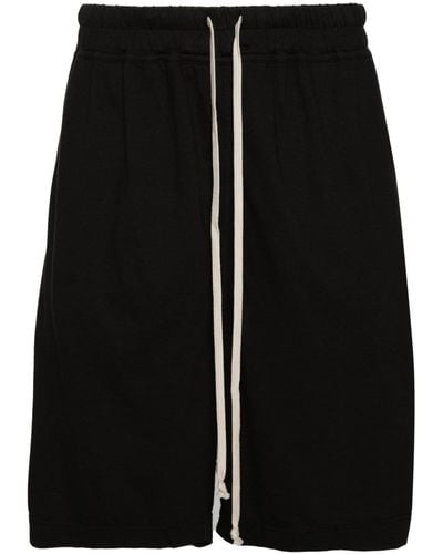 Rick Owens Long Boxers Cotton Shorts - Black