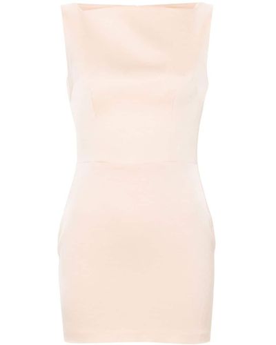 Alex Perry Draped Satin Mini Dress - Pink