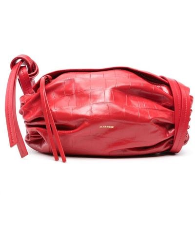 Jil Sander Small Cushion Shoulder Bag - Red
