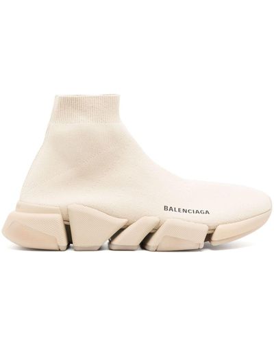 Balenciaga Speed 2.0 Sock Sneakers - Natural