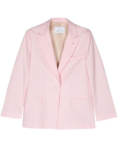 Manuel Ritz Blazer monopetto a righe - Rosa