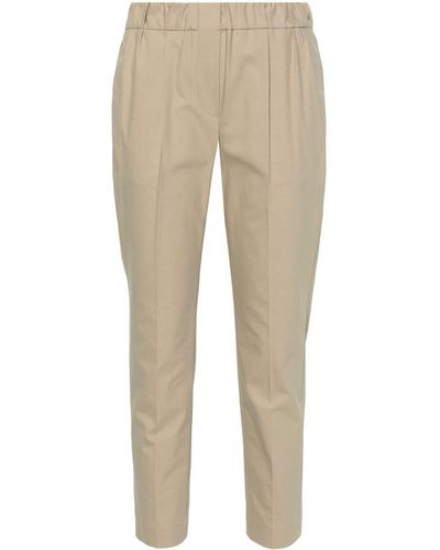 Brunello Cucinelli Pantalones ajustados con pinzas - Neutro