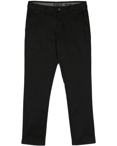 Michael Kors Pantalones chinos de talle medio - Negro