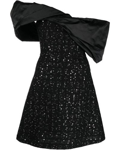 Giambattista Valli Sequin-embellished Asymmetric Dress - Black