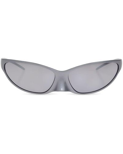 Balenciaga 4g Cat-eye Mirrored Sunglasses - Grey