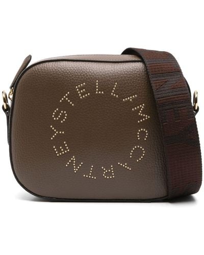 Stella McCartney Logo-embellished Cross Body Bag - Brown