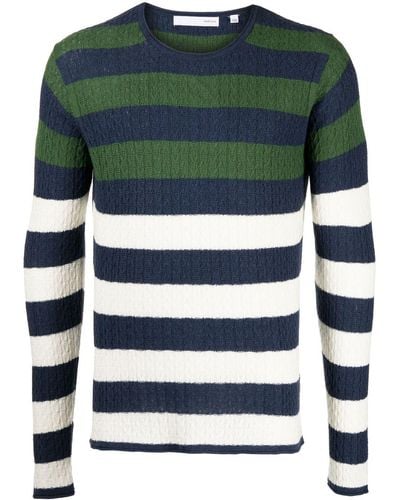 Private Stock The Montmartre Striped Jumper - Green