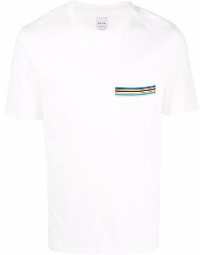 Paul Smith T-Shirt mit Brusttasche - Weiß
