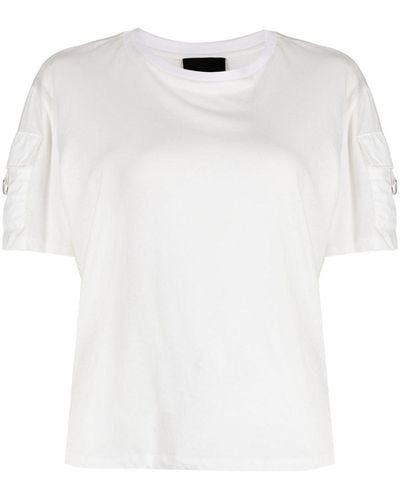 Cynthia Rowley T-shirt con tasche cargo - Bianco