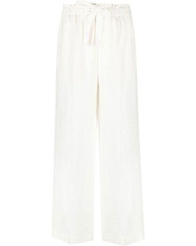Polo Ralph Lauren Straight-leg Linen Trousers - White