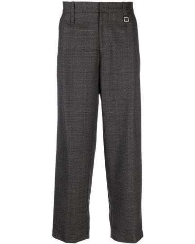 WOOYOUNGMI Tweed-Hose mit geradem Bein - Grau