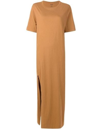 Osklen Short-sleeve Maxi T-shirt Dress - Brown