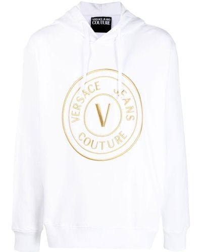 Versace Jeans Couture Felpa con cappuccio - Bianco