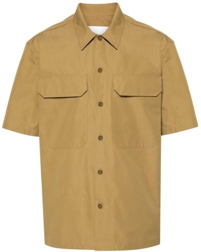 Jil Sander Short-sleeve Cotton Shirt - Green